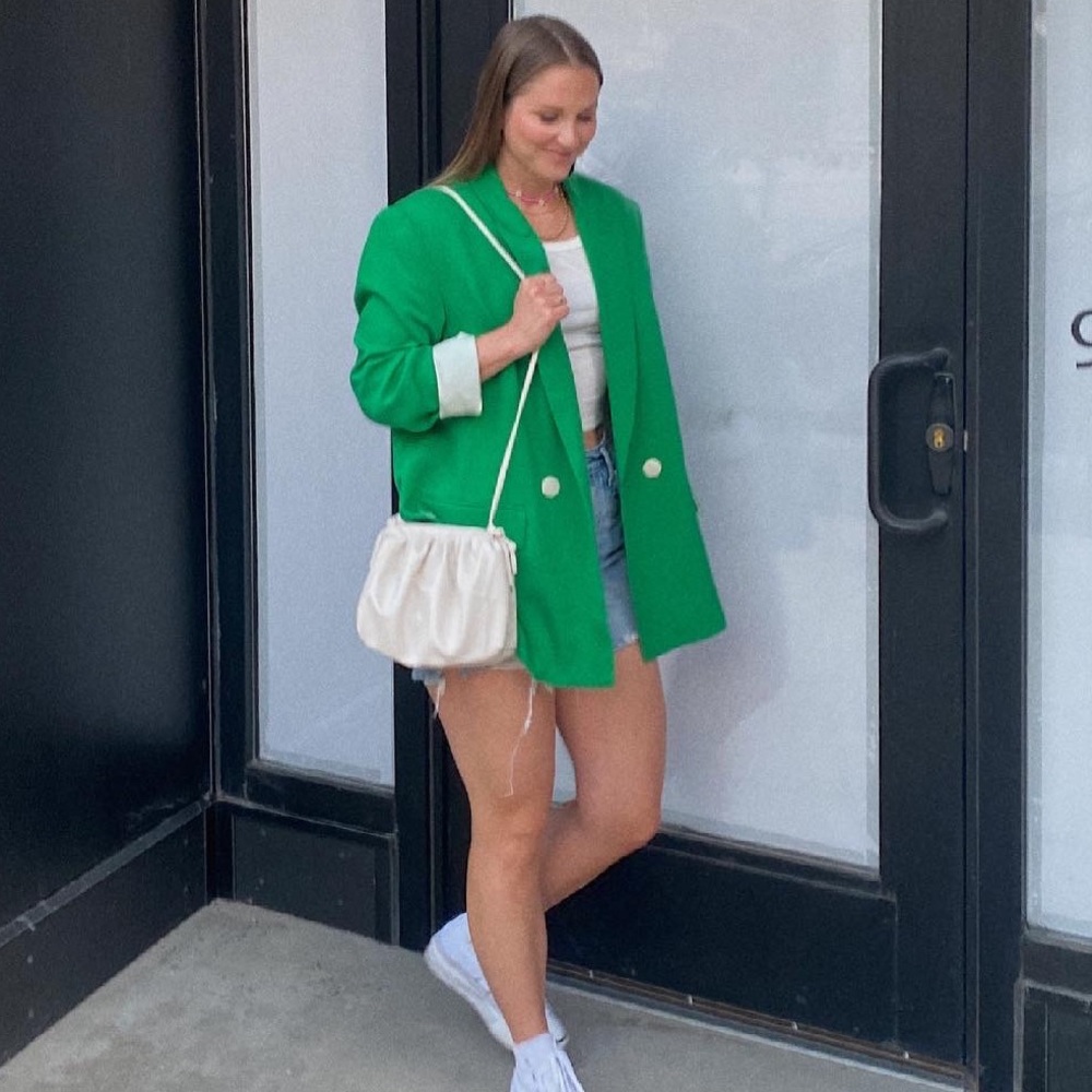Zara green blazer